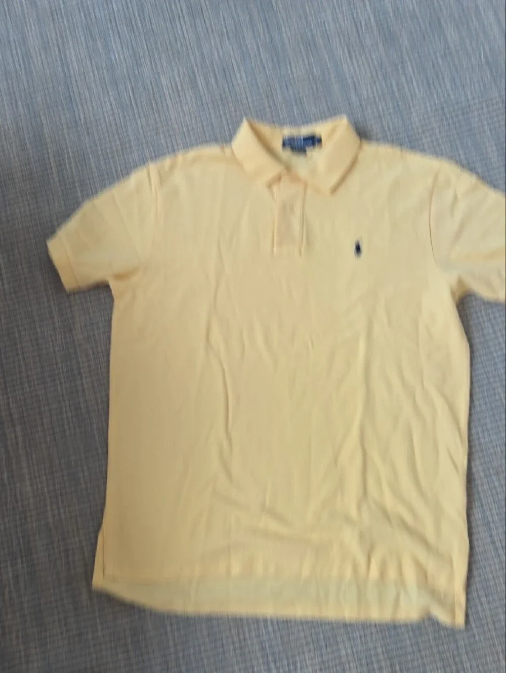 Ralph Lauren Yellow Polo with Navy Pony, L